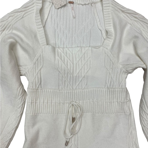 NWT Free People Emmaline Mini Dress in White Medium - Picture 6 of 10